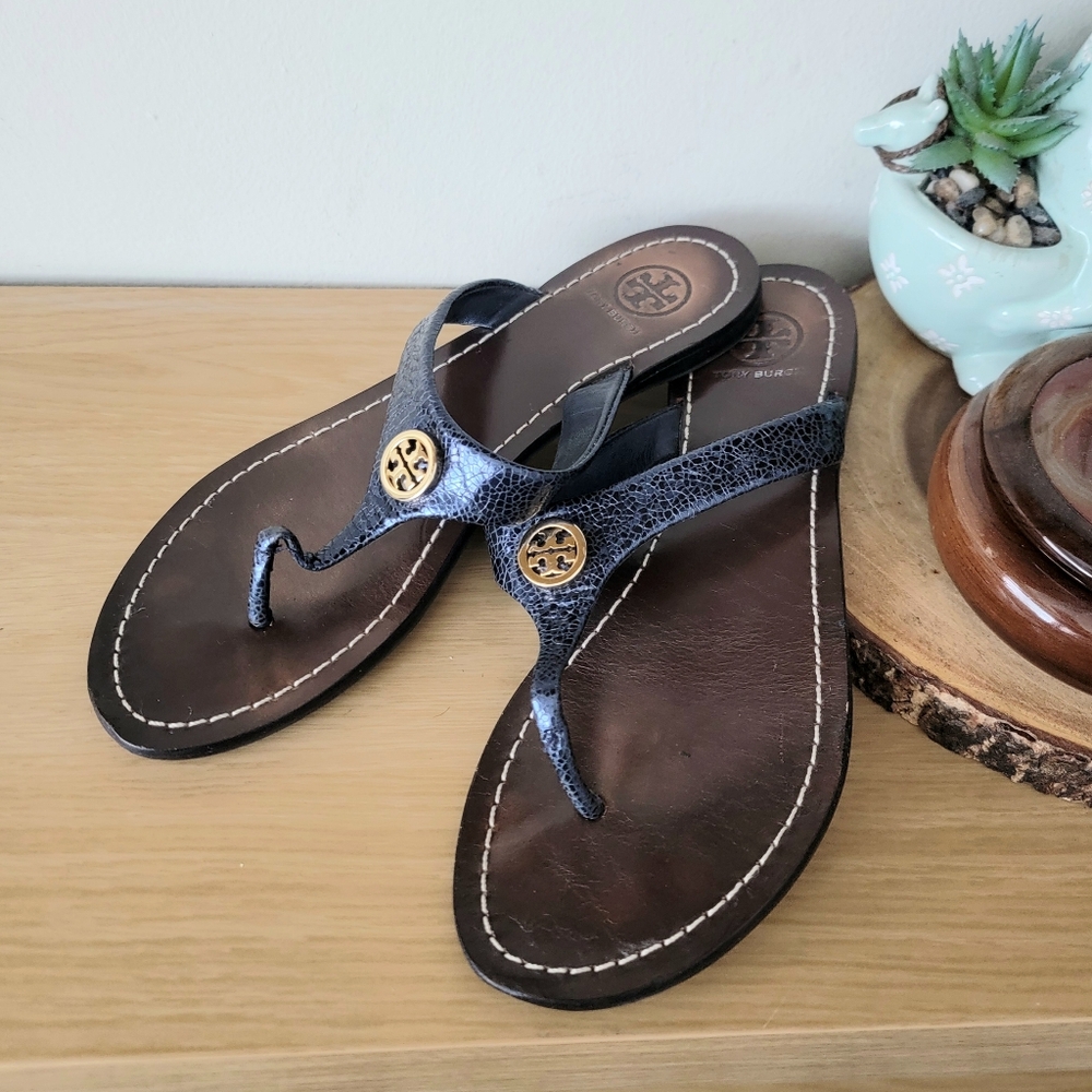 Tory burch Sandals Thongs flats Size 7 - Picture 1 of 9